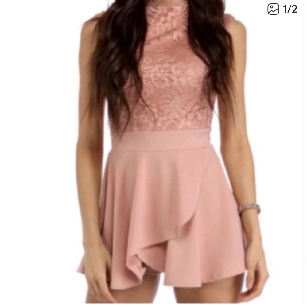 Windsor Blush Lace Detail Dress